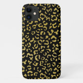 Gold Leopard, Gold Glitter, Leopard Pattern Case-Mate iPhone Case (Achterkant)