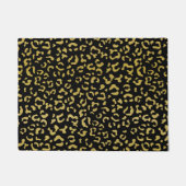 Gold Leopard, Gold Glitter, Leopard Pattern Deurmat (Voorkant)