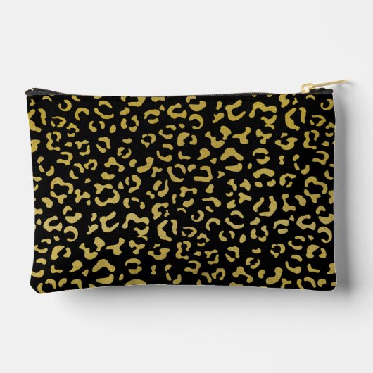 Gold Leopard, Gold Glitter, Leopard Pattern Etui (Achterkant)