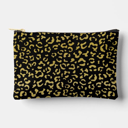 Gold Leopard, Gold Glitter, Leopard Pattern Etui (Voorkant)