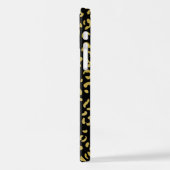 Gold Leopard, Gold Glitter, Leopard Pattern iPhone Hoesje (Linkerkant)