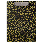 Gold Leopard, Gold Glitter, Leopard Pattern Klembord (Voorkant)