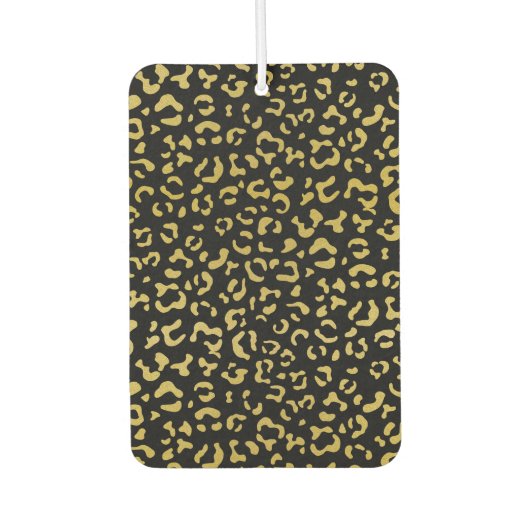 Gold Leopard, Gold Glitter, Leopard Pattern Luchtverfrisser (Voorkant)