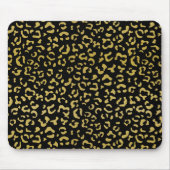 Gold Leopard, Gold Glitter, Leopard Pattern Muismat (Voorkant)