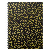 Gold Leopard, Gold Glitter, Leopard Pattern Notitieboek (Voorkant)
