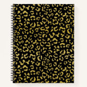 Gold Leopard, Gold Glitter, Leopard Pattern Notitieboek (Voorkant)