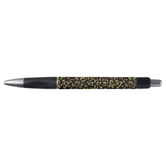 Gold Leopard, Gold Glitter, Leopard Pattern Pen (Voorkant)