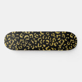 Gold Leopard, Gold Glitter, Leopard Pattern Persoonlijk Skateboard (Horizontaal)