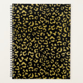 Gold Leopard, Gold Glitter, Leopard Pattern Planner (Voorkant)