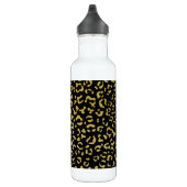 Gold Leopard, Gold Glitter, Leopard Pattern Waterfles (Rechts)