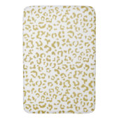 Gold Leopard, Gold Glitter, luipaard afdrukken Badmat (Voorkant Verticaal)