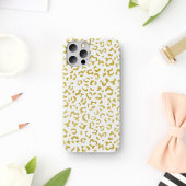 Gold Leopard, Gold Glitter, luipaard afdrukken Case-Mate iPhone Case