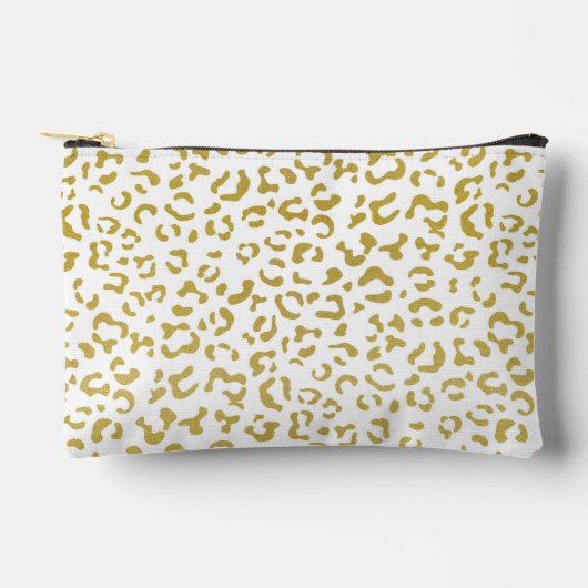 Gold Leopard, Gold Glitter, luipaard afdrukken Etui (Voorkant)