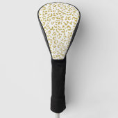 Gold Leopard, Gold Glitter, luipaard afdrukken Golfheadcover (Voorkant)