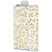 Gold Leopard, Gold Glitter, luipaard afdrukken Heupfles (Links)