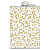 Gold Leopard, Gold Glitter, luipaard afdrukken Heupfles (Achterkant)