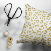 Gold Leopard, Gold Glitter, luipaard afdrukken Kussensloop