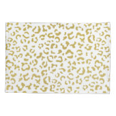 Gold Leopard, Gold Glitter, luipaard afdrukken Kussensloop (Achterkant)