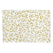 Gold Leopard, Gold Glitter, luipaard afdrukken Kussensloop (Voorkant)