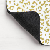 Gold Leopard, Gold Glitter, luipaard afdrukken Muismat (Hoek)