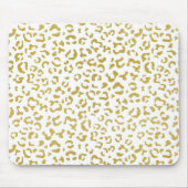Gold Leopard, Gold Glitter, luipaard afdrukken Muismat (Voorkant)