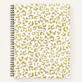 Gold Leopard, Gold Glitter, luipaard afdrukken Notitieboek (Voorkant)