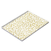 Gold Leopard, Gold Glitter, luipaard afdrukken Notitieboek (Linkerzijde)