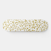 Gold Leopard, Gold Glitter, luipaard afdrukken Persoonlijk Skateboard (Horizontaal)