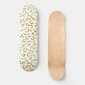 Gold Leopard, Gold Glitter, luipaard afdrukken Persoonlijk Skateboard (Voorkant)