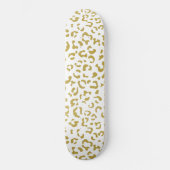 Gold Leopard, Gold Glitter, luipaard afdrukken Persoonlijk Skateboard (Voorkant)