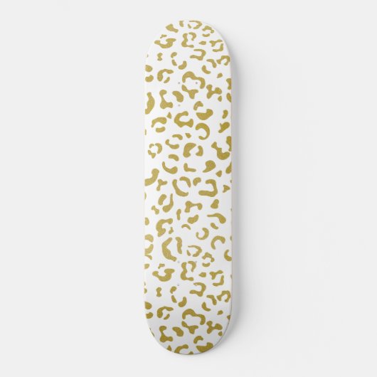 Gold Leopard, Gold Glitter, luipaard afdrukken Persoonlijk Skateboard (Voorkant)