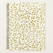 Gold Leopard, Gold Glitter, luipaard afdrukken Planner (Voorkant)