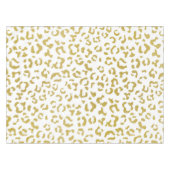Gold Leopard, Gold Glitter, luipaard afdrukken Tafelkleed (Voorkant (Horizontaal))