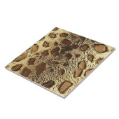Gold Leopard Metallic Animal Spots Tegeltje (Zijkant)