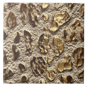 Gold Leopard Metallic Animal Spots Tegeltje
