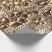 Gold Leopard Metallic Spots Cadeaupapier (Hoek)