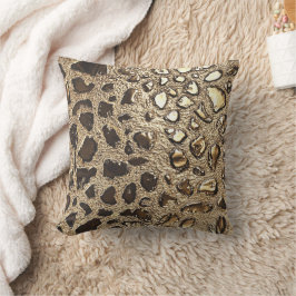 Gold Leopard Metallic Spots Kussen