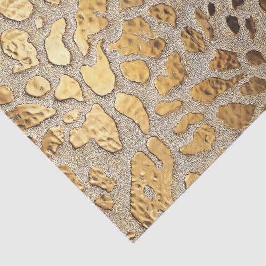 Gold Leopard Metallic Spots Tissuepapier (Detail)