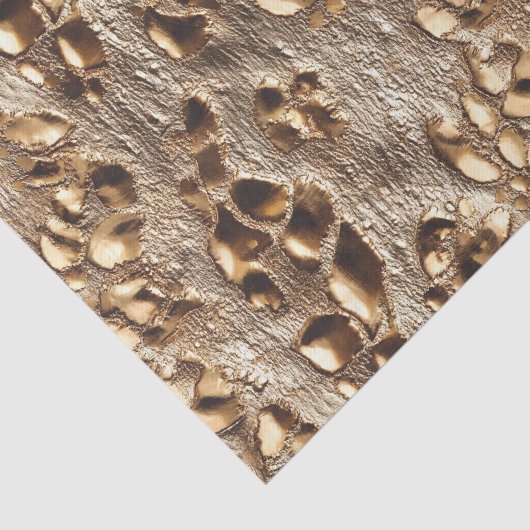 Gold Leopard Metallic Spots Tissuepapier (Detail)