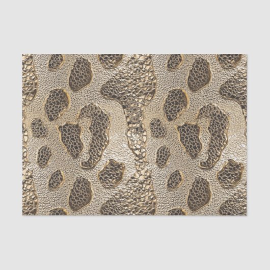 Gold Leopard Metallic Spots Tissuepapier (Voorkant)