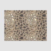 Gold Leopard Metallic Spots Tissuepapier (Voorkant)