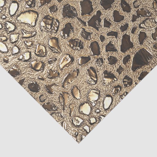 Gold Leopard Metallic Spots Tissuepapier (Detail)