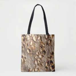 Gold Leopard Metallic Spots Tote Bag