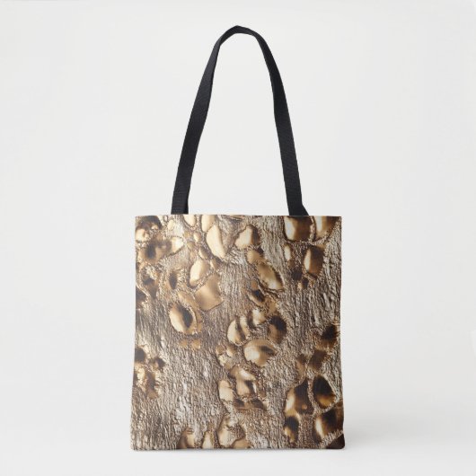 Gold Leopard Metallic Spots Tote Bag (Voorkant)