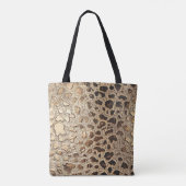 Gold Leopard Metallic Spots Tote Bag (Achterkant)