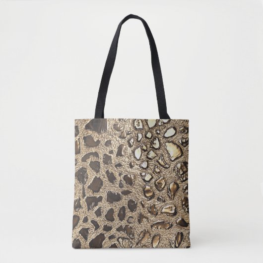 Gold Leopard Metallic Spots Tote Bag (Voorkant)