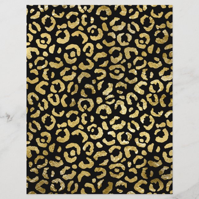 Gold Leopard-patroonpapier (Voorkant)