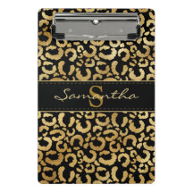 Gold leopard print aangepast