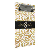 Gold leopard print aangepast mini klembord (Schuin)
