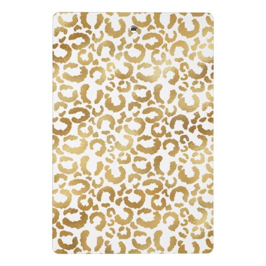 Gold leopard print aangepast mini klembord (Achterkant)
